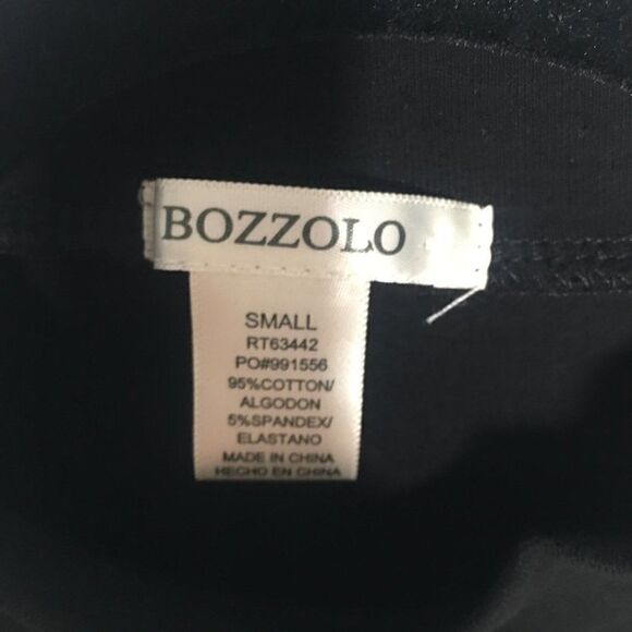Bozzolo one piece black top with deep cut arm holes in back - Picture 2 of 3